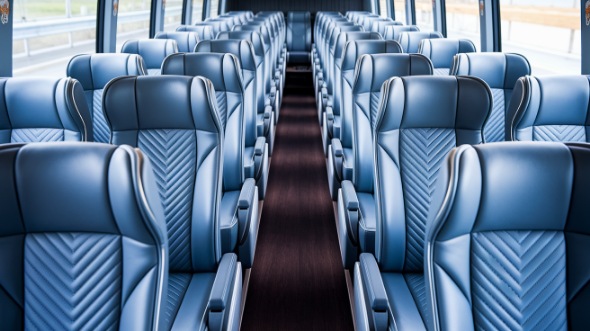 55 passenger charter bus interior