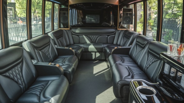 chicago party bus rental inside