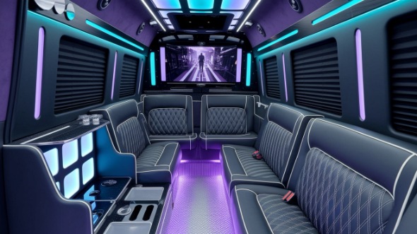 sprinter limo rental interior naperville